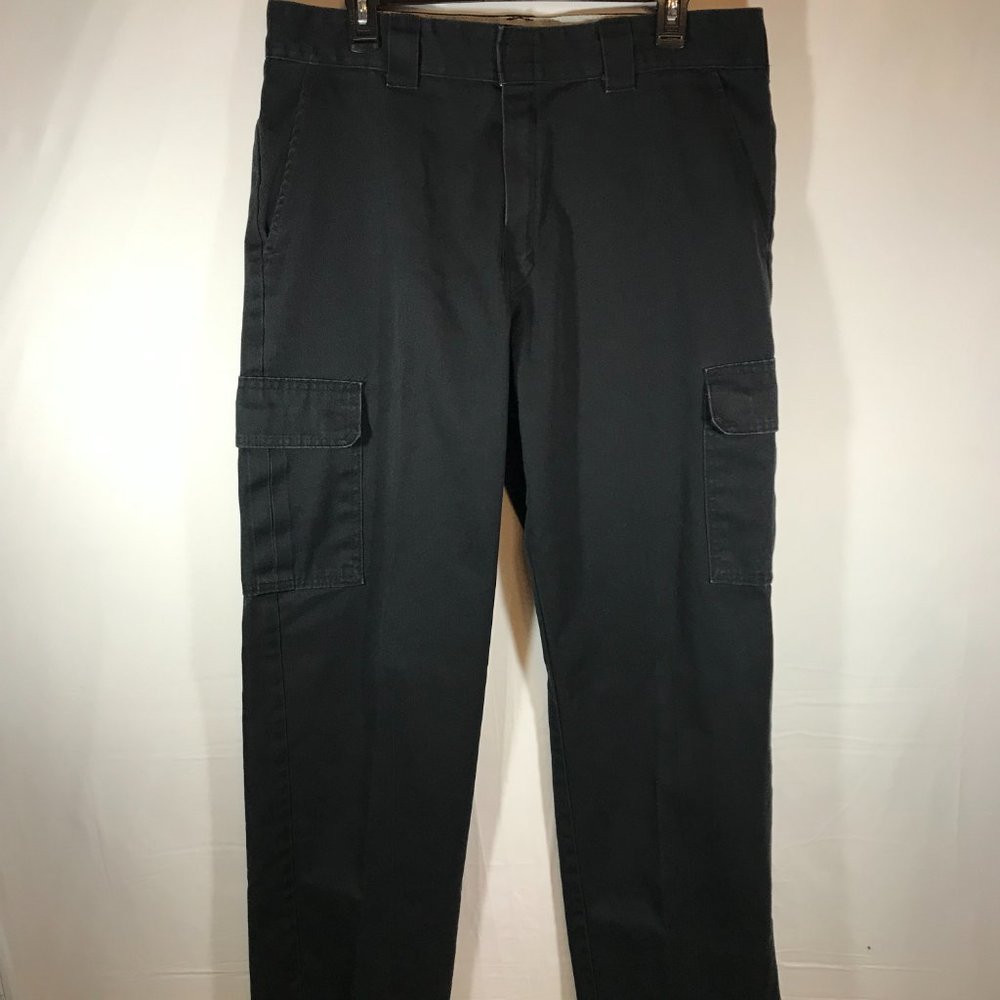 Dickies Men's Black Cargo Pants Straight Leg